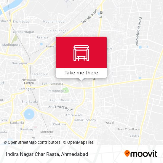 Indira Nagar Char Rasta map