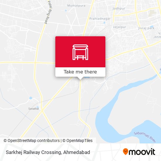 Sarkhej Railway Crossing map