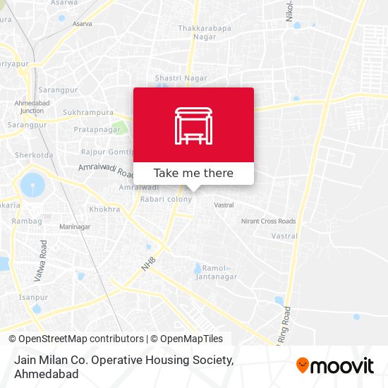 Jain Milan Co. Operative Housing Society map