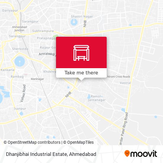 Dhanjibhai Industrial Estate map