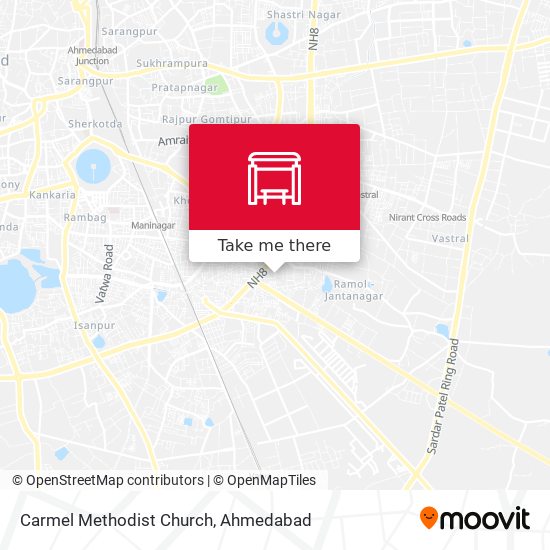 Carmel Methodist Church map