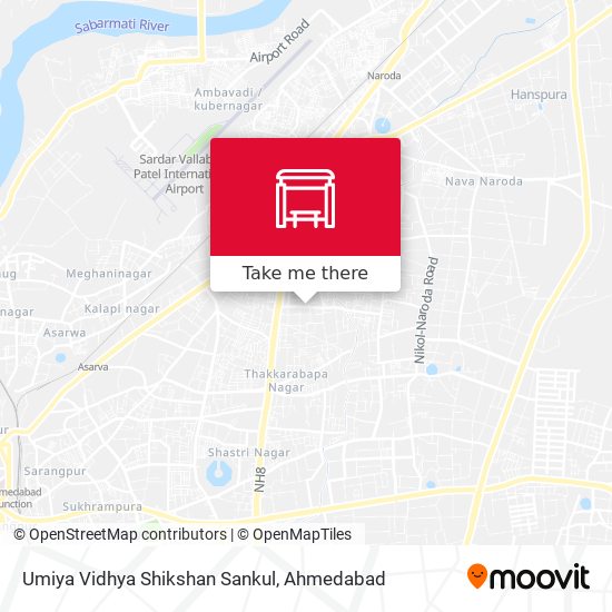 Umiya Vidhya Shikshan Sankul map