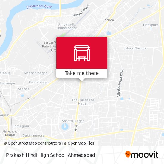 Prakash Hindi High School map