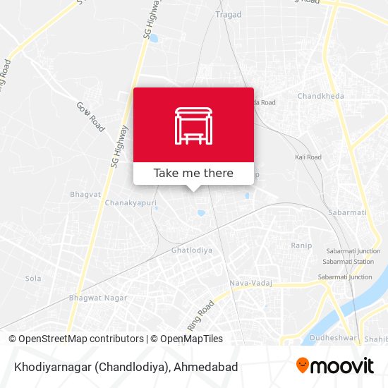 Khodiyarnagar (Chandlodiya) map