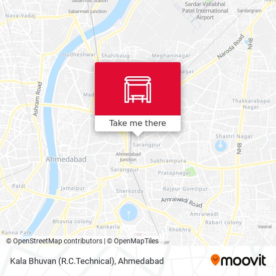 Kala Bhuvan (R.C.Technical) map