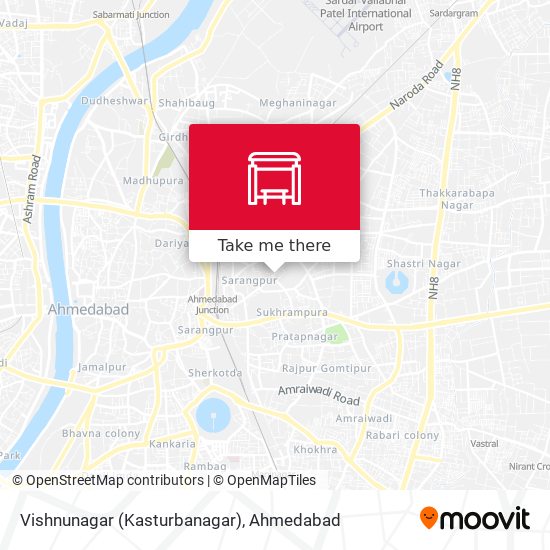 Vishnunagar (Kasturbanagar) map