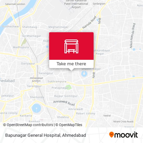 Bapunagar General Hospital map