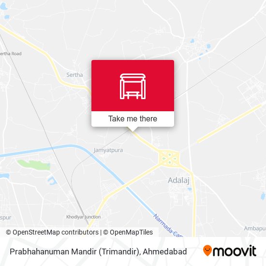 Prabhahanuman Mandir (Trimandir) map