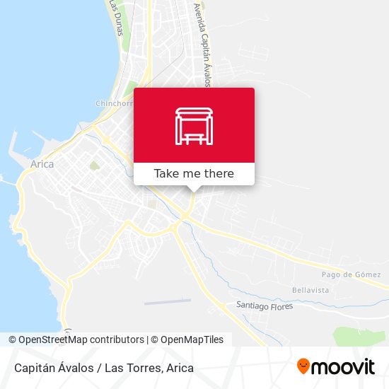 Mapa de Capitán Ávalos / Las Torres