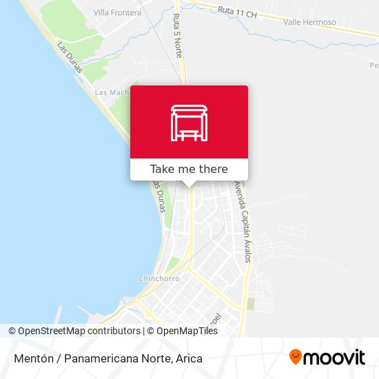 Mentón / Panamericana Norte map