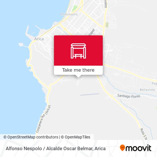 Mapa de Alfonso Nespolo / Alcalde Oscar Belmar