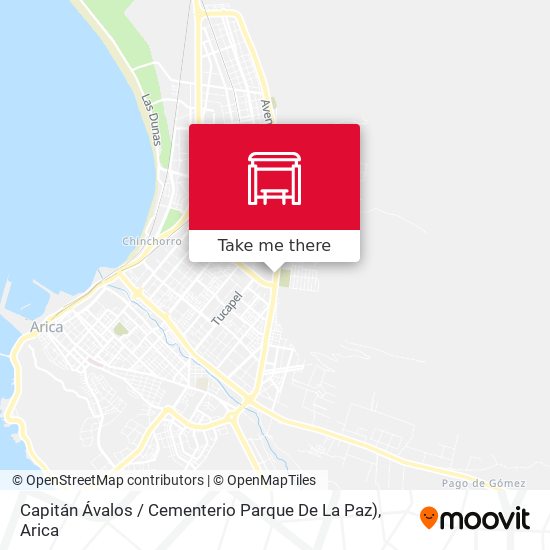 Capitán Ávalos / Cementerio Parque De La Paz) map