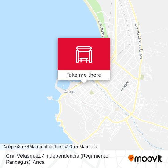 Gral Velasquez / Independencia (Regimiento Rancagua) map