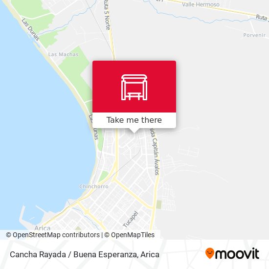 Mapa de Cancha Rayada / Buena Esperanza