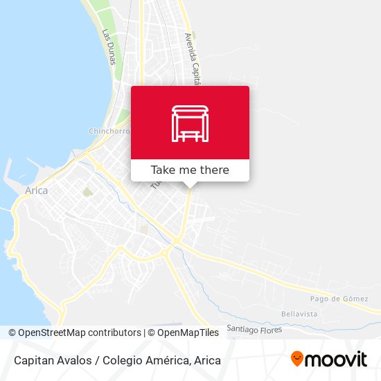 Mapa de Capitan Avalos /  Colegio América