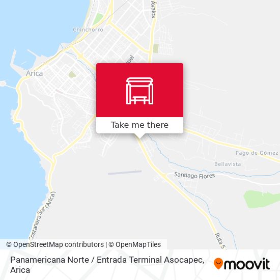 Panamericana Norte / Entrada Terminal Asocapec map