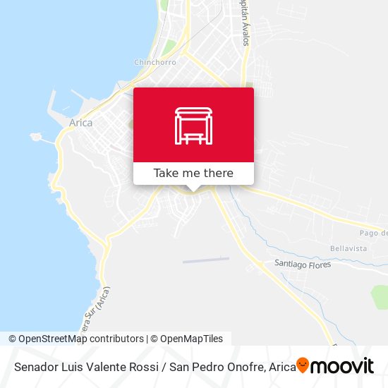 Senador Luis Valente Rossi / San Pedro Onofre map