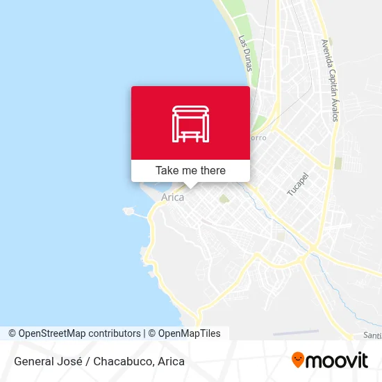 General José / Chacabuco map