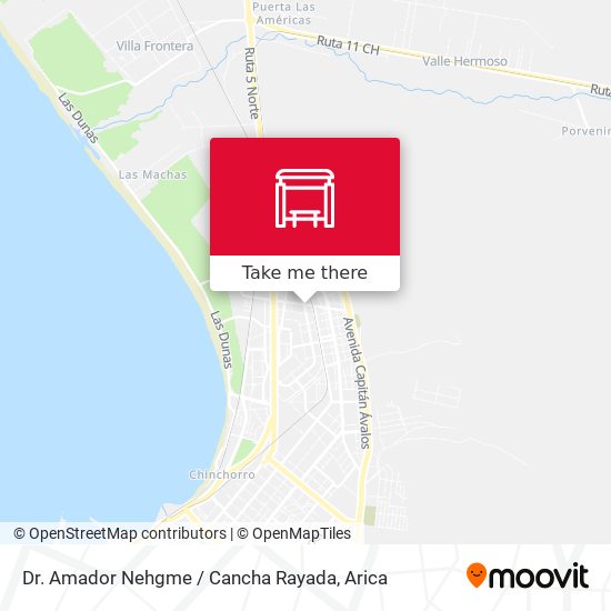 Mapa de Dr. Amador Nehgme / Cancha Rayada