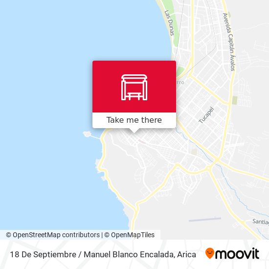 18 De Septiembre / Manuel Blanco Encalada map