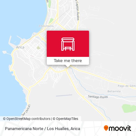 Panamericana Norte / Los Hualles map