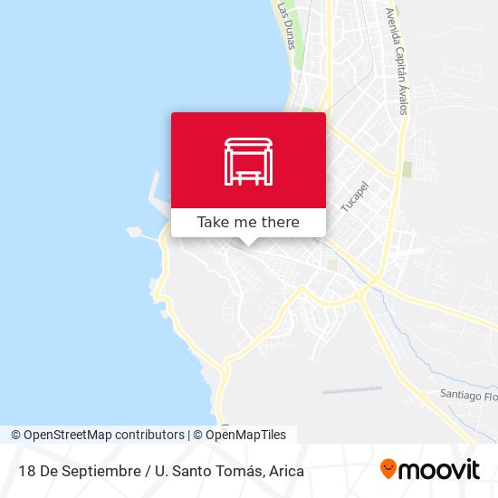 18 De Septiembre / U. Santo Tomás map