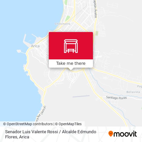 Senador Luis Valente Rossi / Alcalde Edmundo Flores map