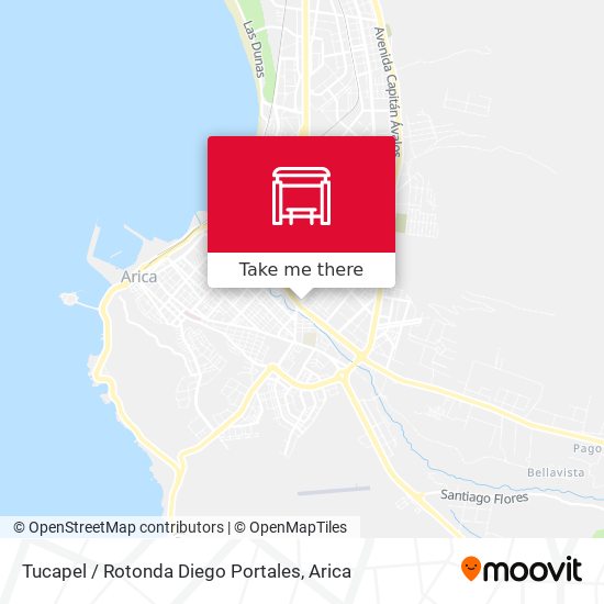 Tucapel / Rotonda Diego Portales map