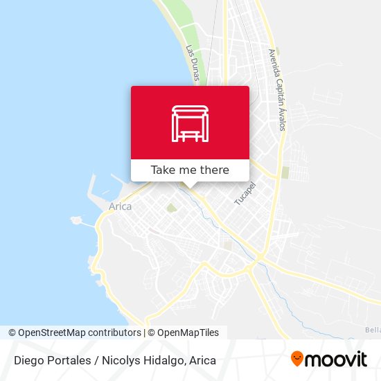 Diego Portales / Nicolys Hidalgo map