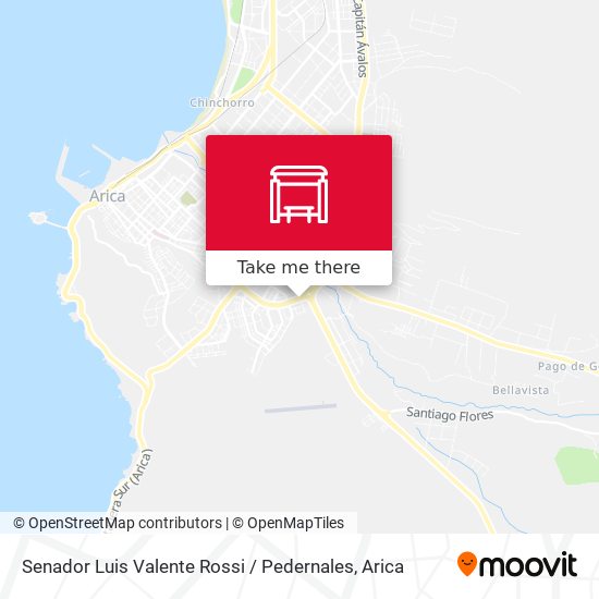 Mapa de Senador Luis Valente Rossi / Pedernales