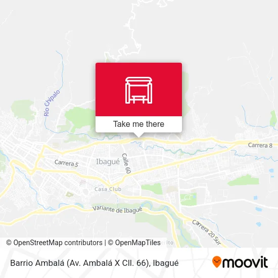 Mapa de Barrio Ambalá (Av. Ambalá X Cll. 66)