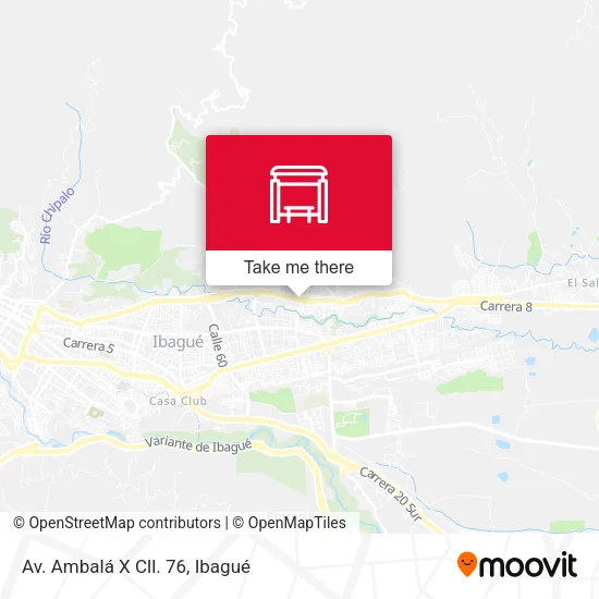 Mapa de Av. Ambalá X Cll. 76