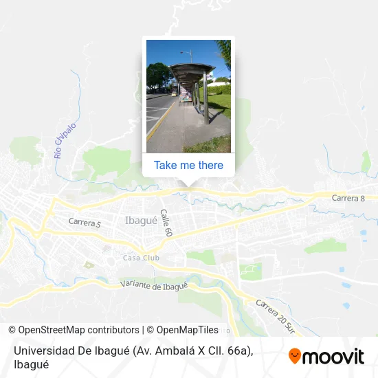Mapa de Universidad De Ibagué (Av. Ambalá X Cll. 66a)