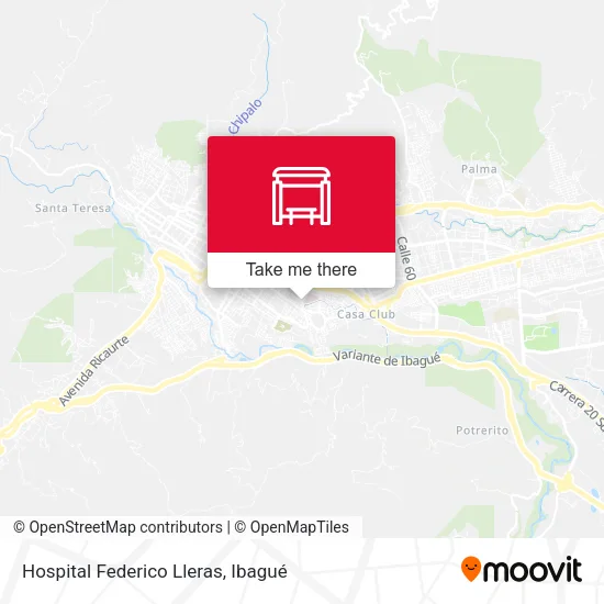 Mapa de Hospital Federico Lleras