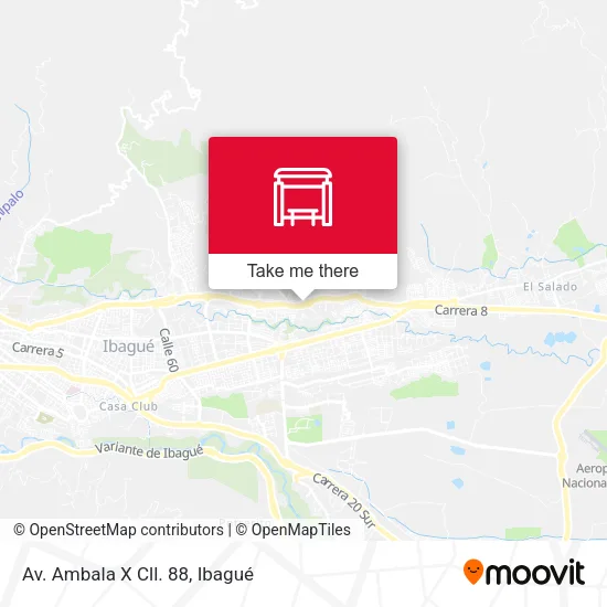 Mapa de Av. Ambala X Cll. 88