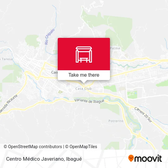 Mapa de Centro Médico Javeriano