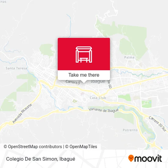 Mapa de Colegio De San Simon