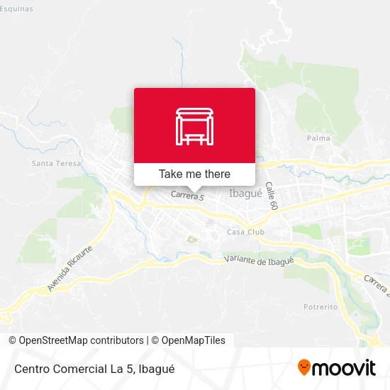Mapa de Centro Comercial La 5