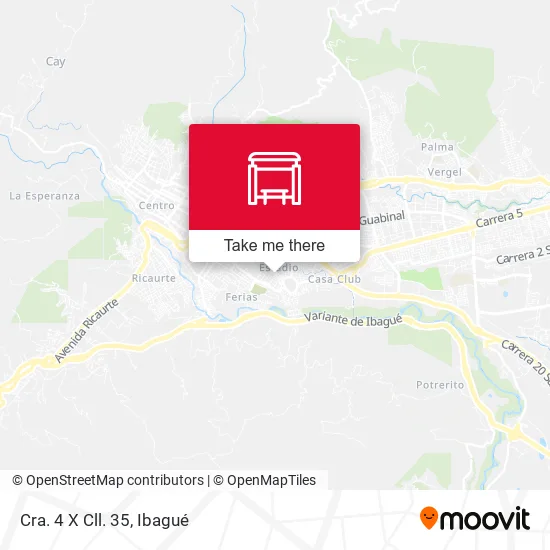 Mapa de Cra. 4 X Cll. 35
