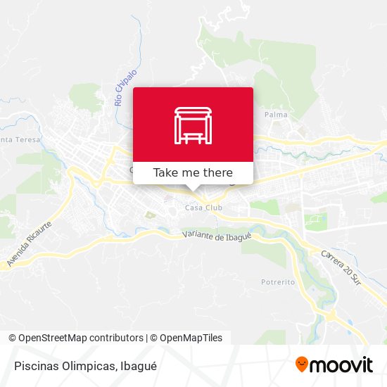 Piscinas Olimpicas map