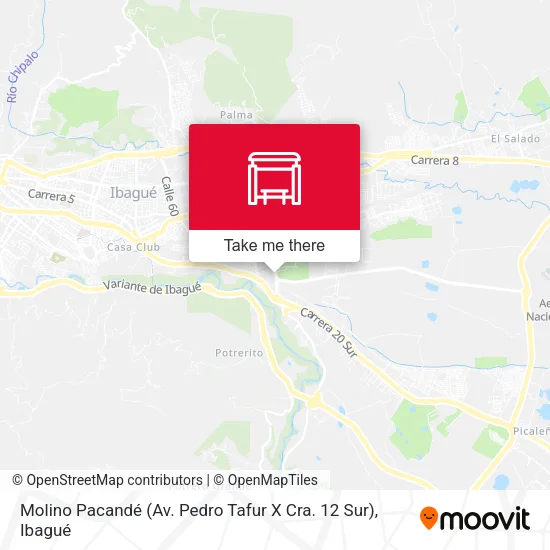 Mapa de Molino Pacandé (Av. Pedro Tafur X Cra. 12 Sur)