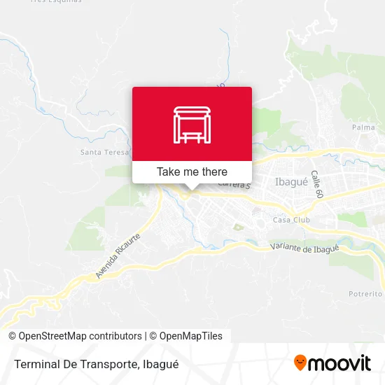Mapa de Terminal De Transporte