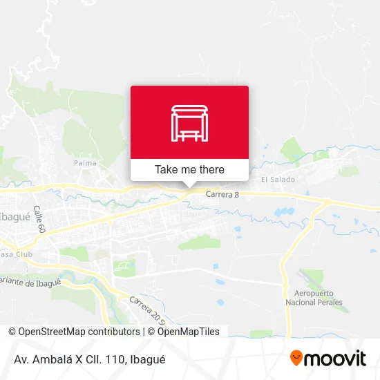 Mapa de Av. Ambalá X Cll. 110