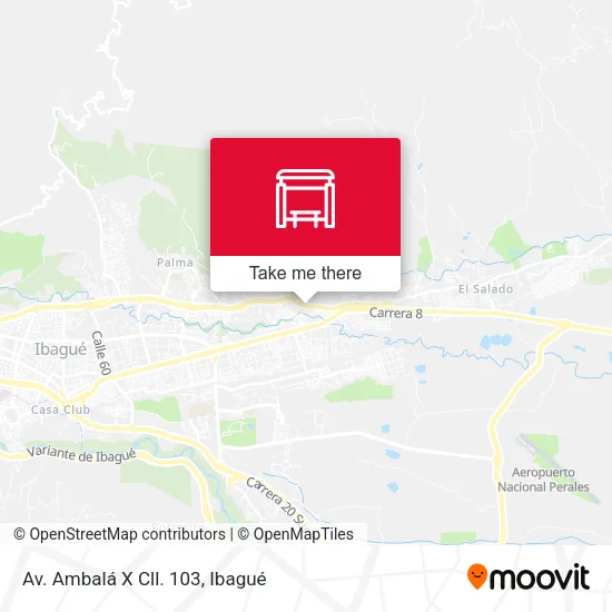 Mapa de Av. Ambalá X Cll. 103