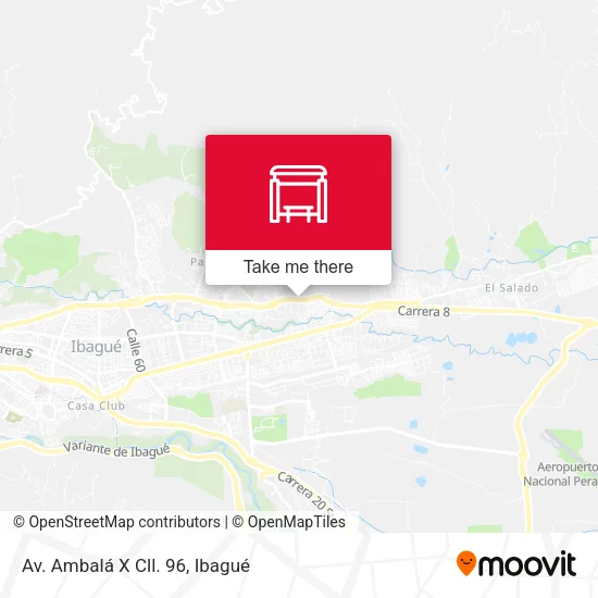 Mapa de Av. Ambalá X Cll. 96