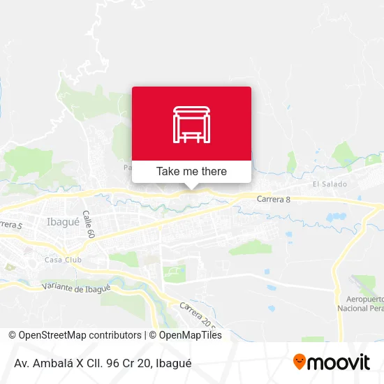 Mapa de Av. Ambalá X Cll. 96 Cr 20