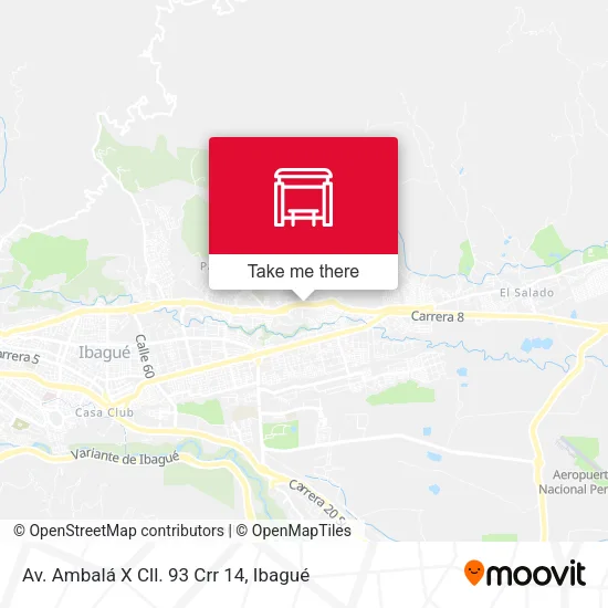 Mapa de Av. Ambalá X Cll. 93 Crr 14