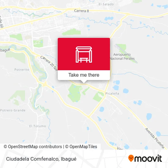 Mapa de Ciudadela Comfenalco
