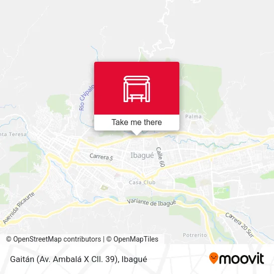Mapa de Gaitán (Av. Ambalá X Cll. 39)