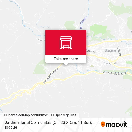 Mapa de Jardín Infantil Colmenitas (Cll. 23 X Cra. 11 Sur)
